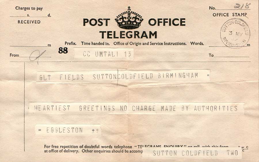 Official telegram