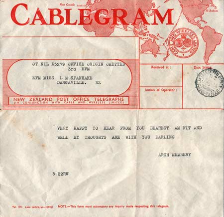 New Zealand Cablegram 1942