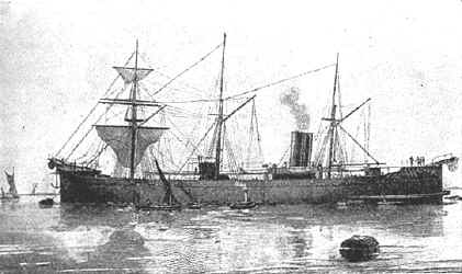 The Cable Ship "Faraday". From a photograph by Elliott and Fry, London