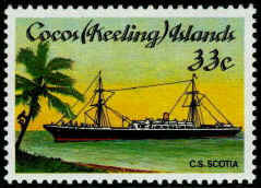 Scotia Cocos Keeling 33c 1985.JPG (29270 bytes)