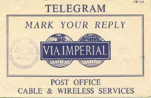 GPO Overseas Telegram Envelope.JPG (83606 bytes)